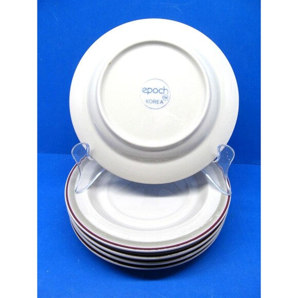 Epoch Essence Stoneware Bolero 6" Saucer Plates  Set Of Five - Picture 4 of 8